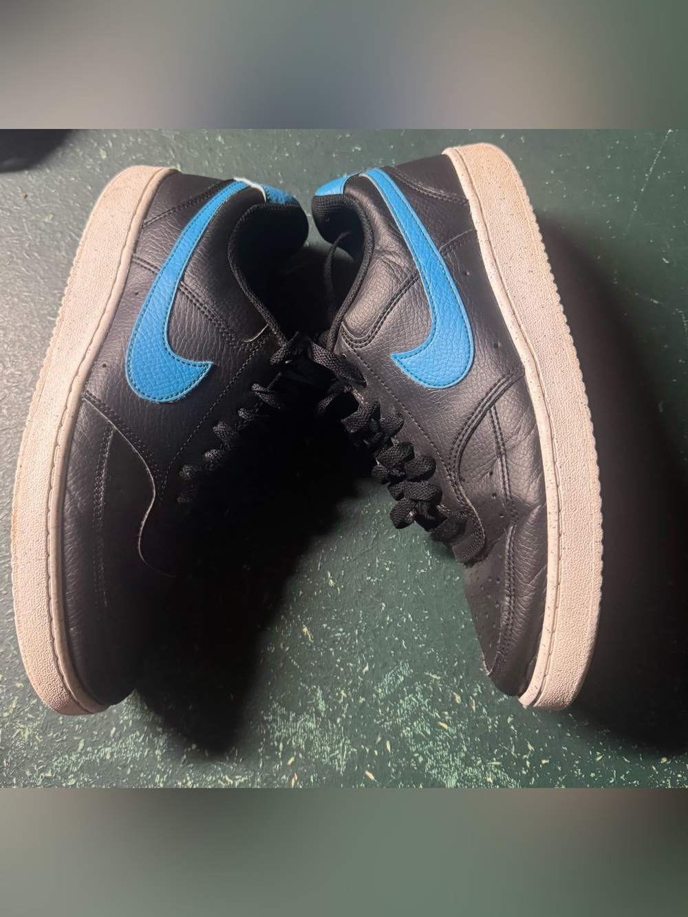 Nike court vision low sneakers - blue and black- men’s 8